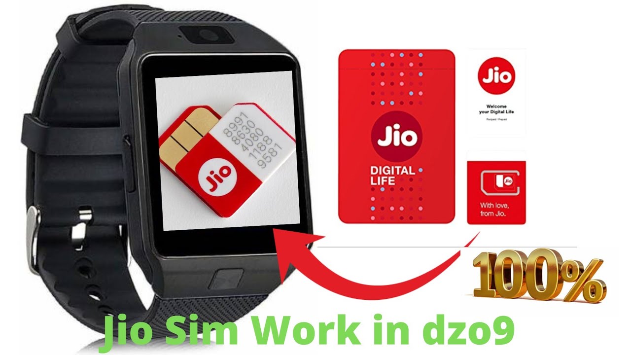 Jio Sim  Works In Dzo9 Smartwatch #smartwatchclub #dz09smartwatch