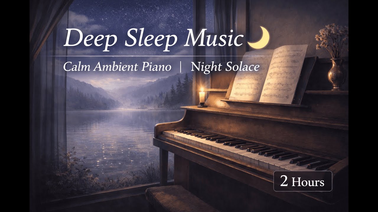 Sad Piano for Deep Sleep 切ないピアノで眠る夜🌙 | Calm Night Music – Night Solace（2 Hours）