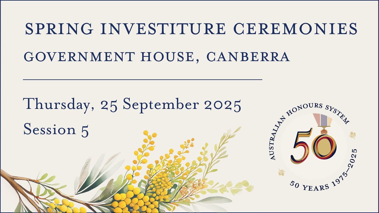 Government House Investiture Ceremony - Thursday 25 September 2025, Session 5