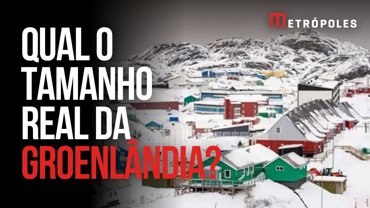Groenlândia não é tão grande quanto parece. Entenda a distorção