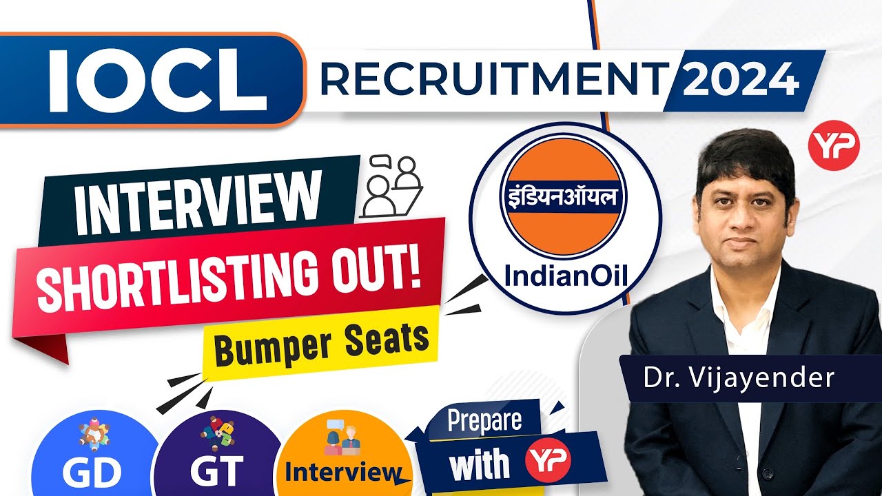 Bumper Vacancies | IOCL 2024 shortlisting @ low GATE score | Start GD, GT, Interview preparation