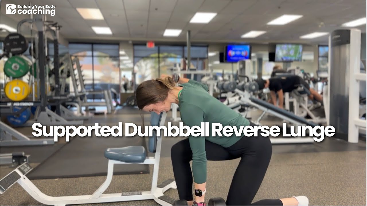 Supported Dumbbell Reverse Lunge - Glute Bias