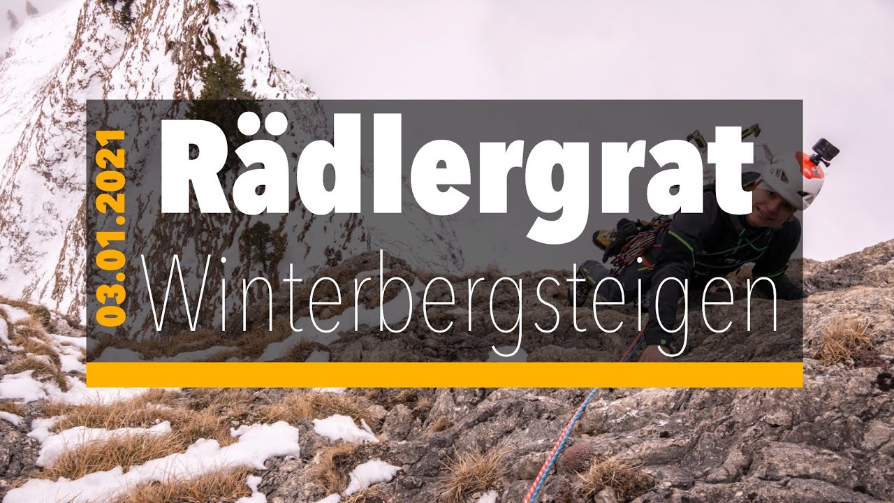 Der sch&auml;rfste Grat im Allg&auml;u im Winter! Der R&auml;dlergrat aufs Himmelhorn