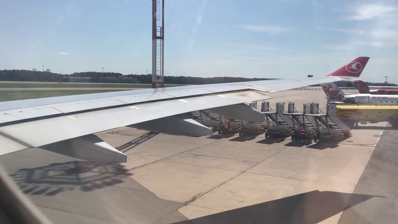 Turkish Airlines A330-200 takeoff from Moscow Vnukovo Airport=))