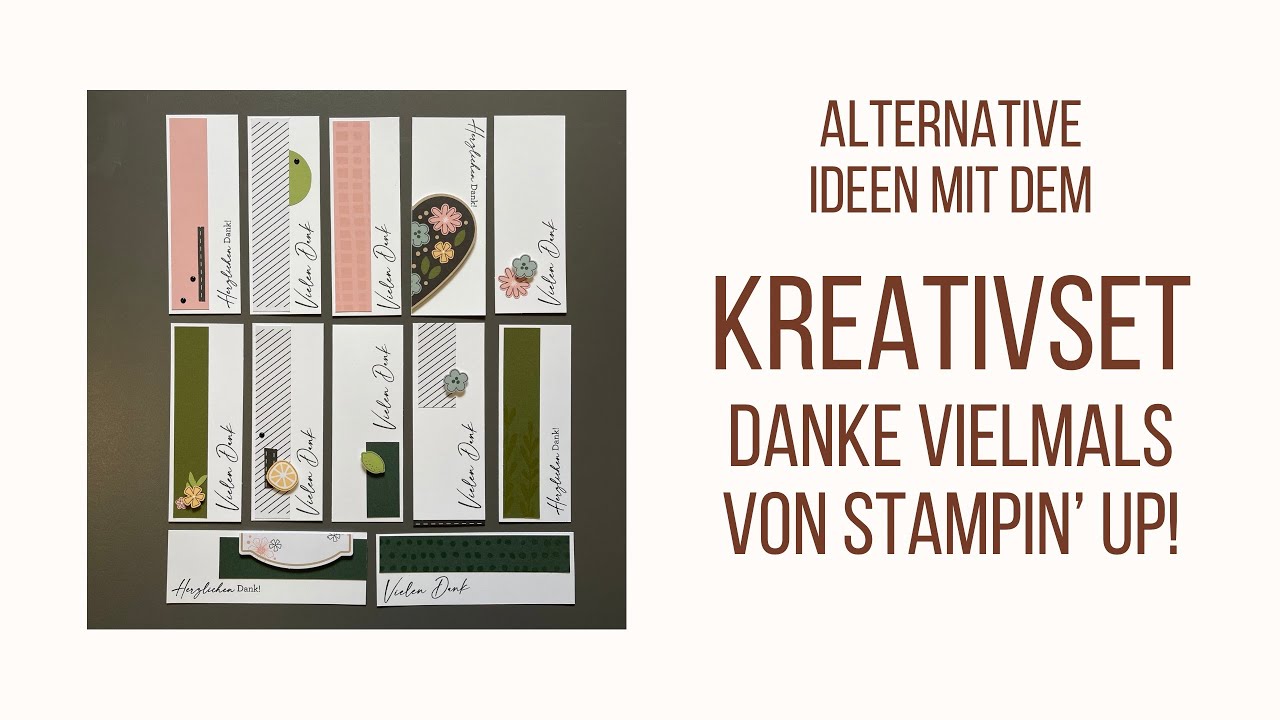 Alternative Ideen für das Kreativset Danke Vielmals von Stampin´ Up! - Papiervonmir on Tour