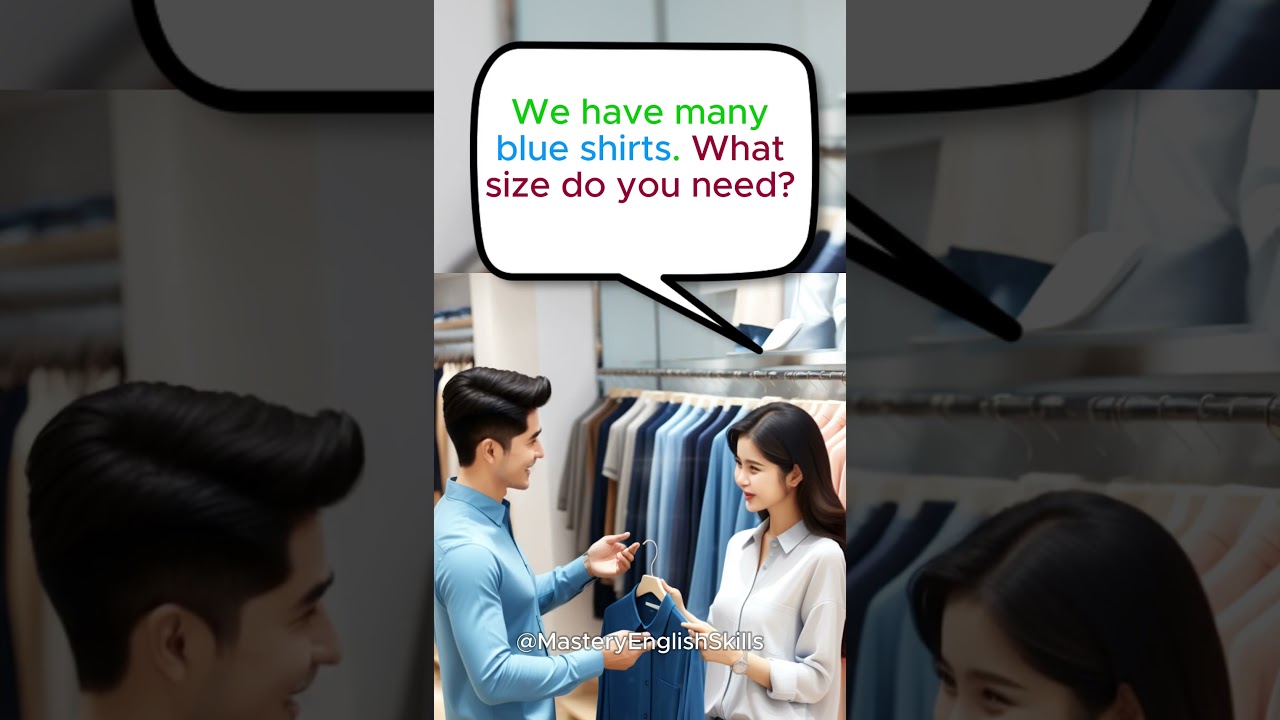 Shopping for Clothes 👉 Daily English conversation practice #englishspeaking