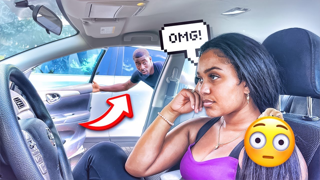 SLAMMING THE DOOR ON MY GIRLFRIEND TO SEE HOW SHE REACTS!! **HILARIOUS**