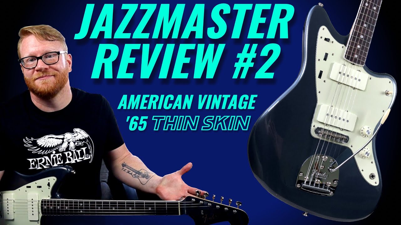 JAZZMASTER REVIEW #2: American Vintage '65 Reissue Thin Skin! CHARCOAL FROST CONTENT!