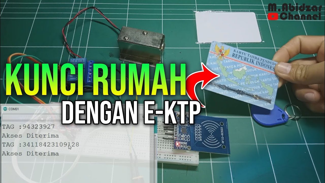 Kunci Rumah menggunakan E-KTP. semua pasti bisa..