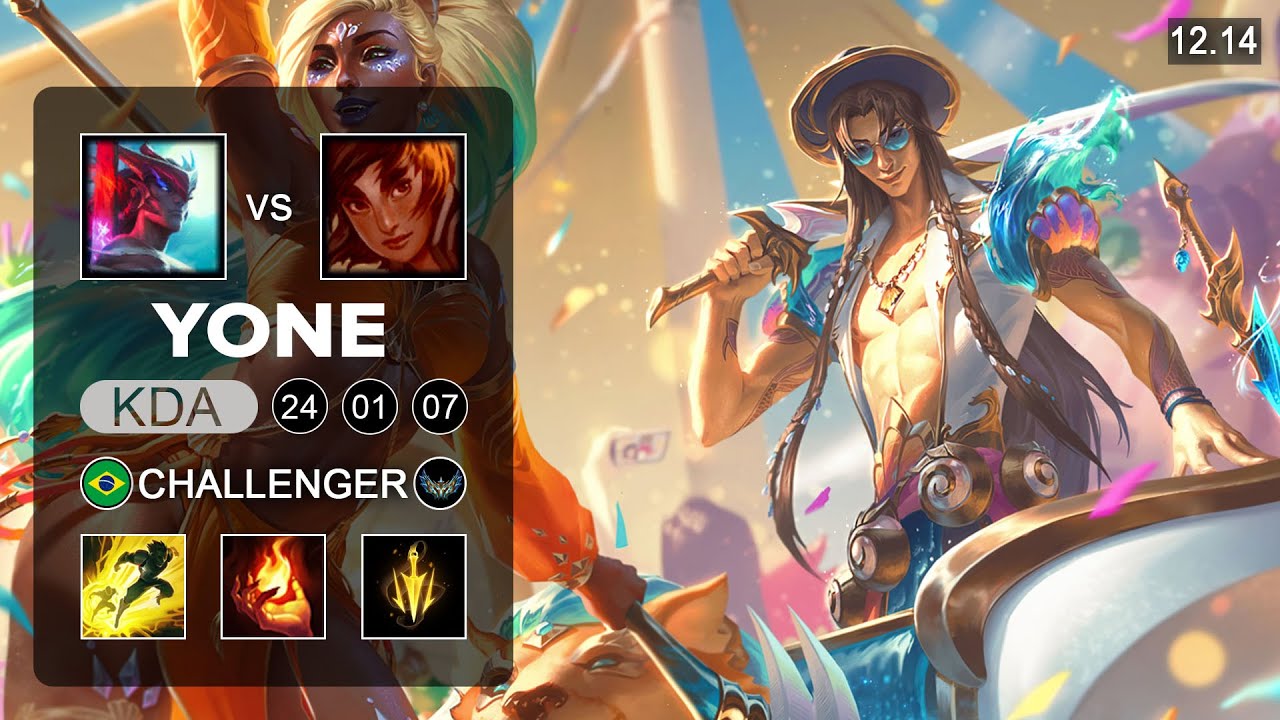 Yone vs Taliyah Mid - BR Challenger - Patch 12.14 Season 12