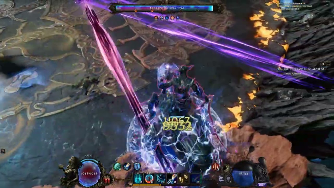 Last Epoch 1.1 - My First Aberroth Kill - Spellblade Shatter Strike Spark Charges