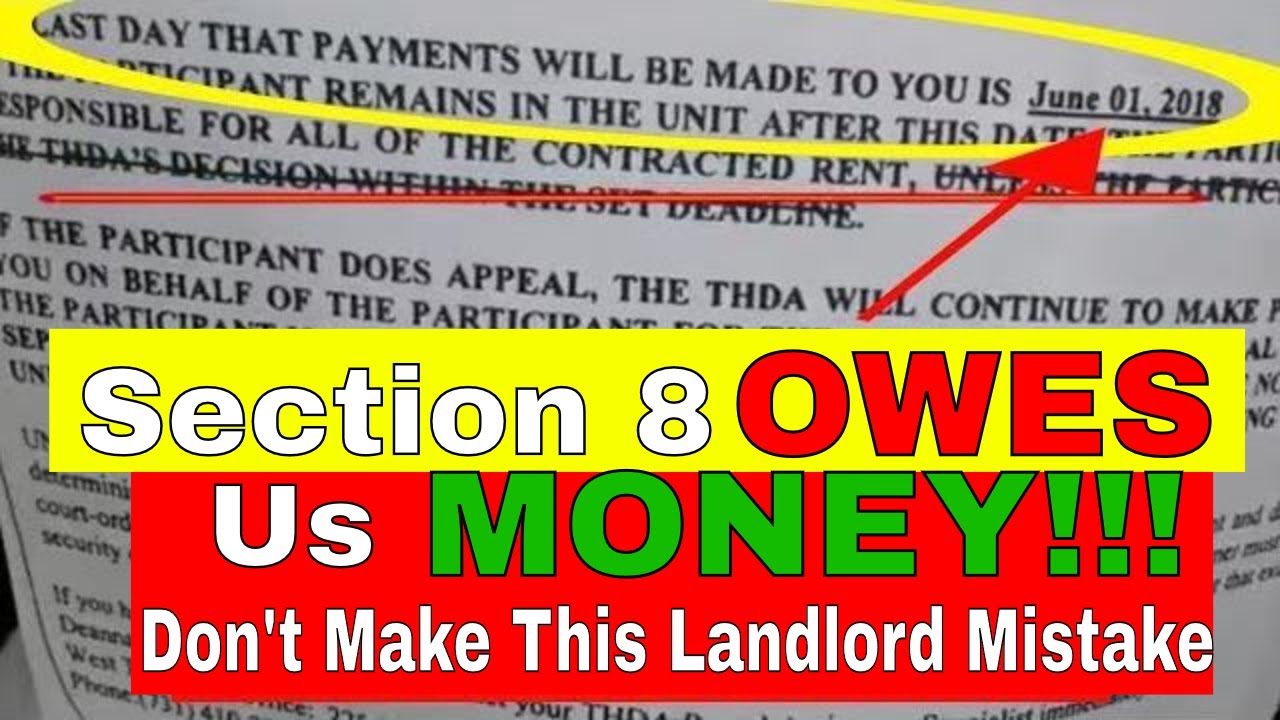 Section 8 Owes Us Money | We Made a Mistake