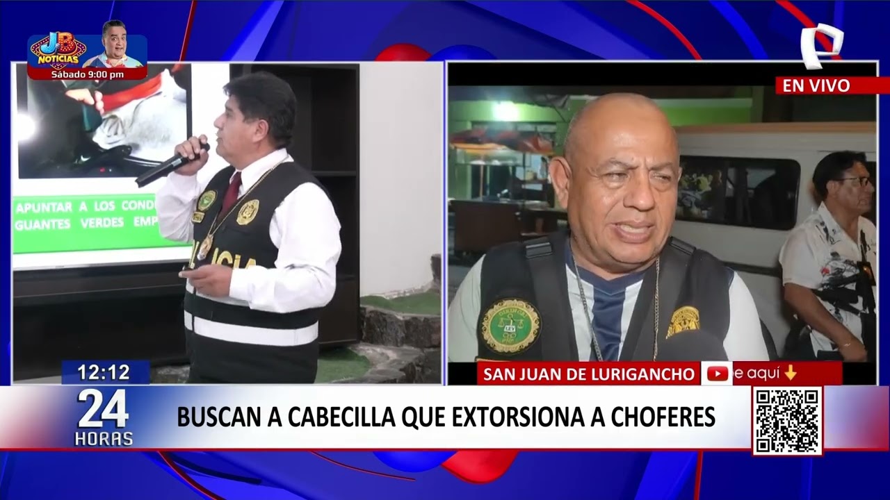 24Horas VIVO | Buscan a cabecilla que extorsiona a choferes