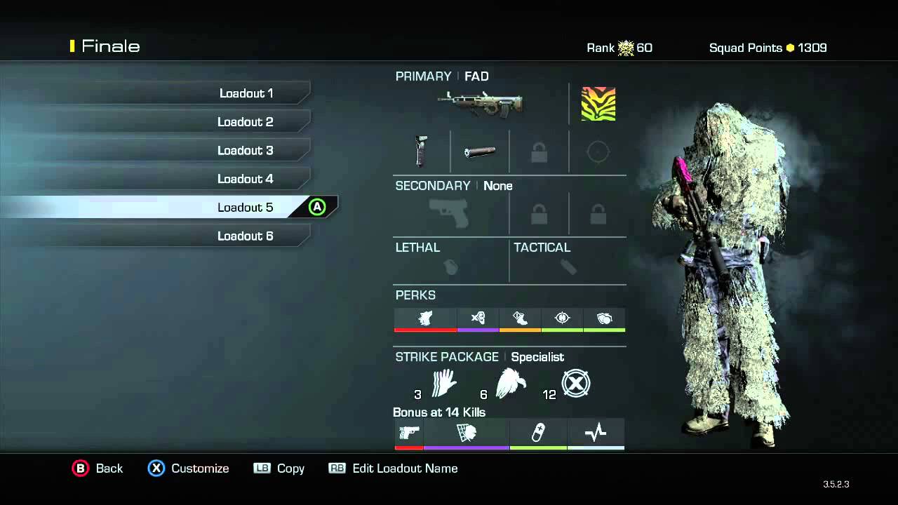 CoD Ghosts: Class setups & Combat record (Kem Classes)