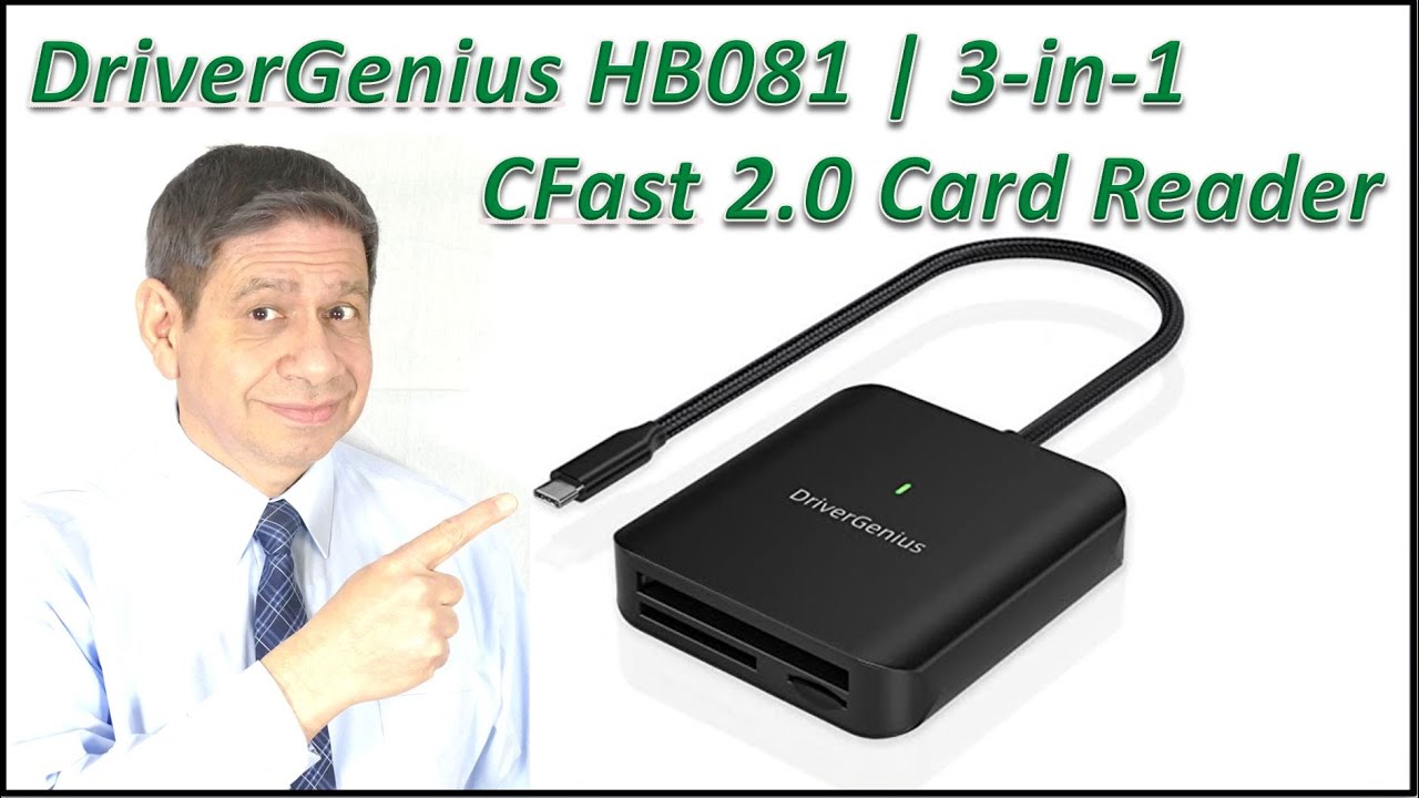 DriverGenius HB081 | 3-in-1 CFast 2.0 Card Reader