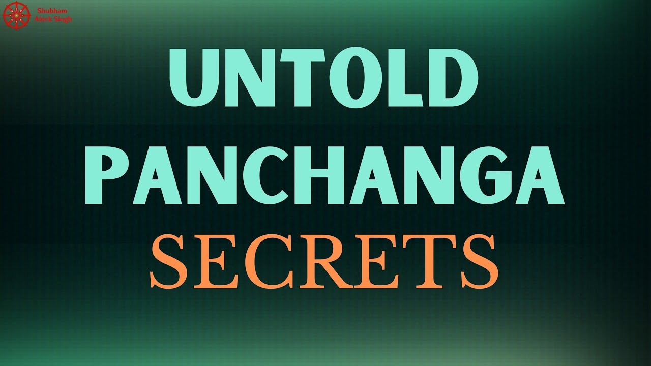 Untold Panchanga Secrets for Better Predictions | #marriageastrology #Dasha #Panchanga #astrology