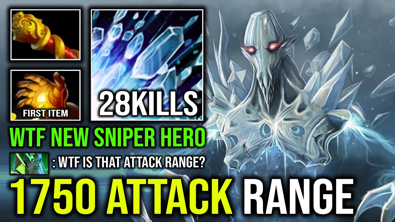 WTF NEW SNIPER 1750 Attack Range Longest Hit From Far Away 100% Counter All Ancient Apparition DotA