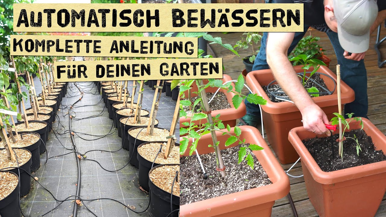 Automatische Bewässerung - Garten auch in der Urlaubszeit bewässern Wasser sparen. Komplettanleitung