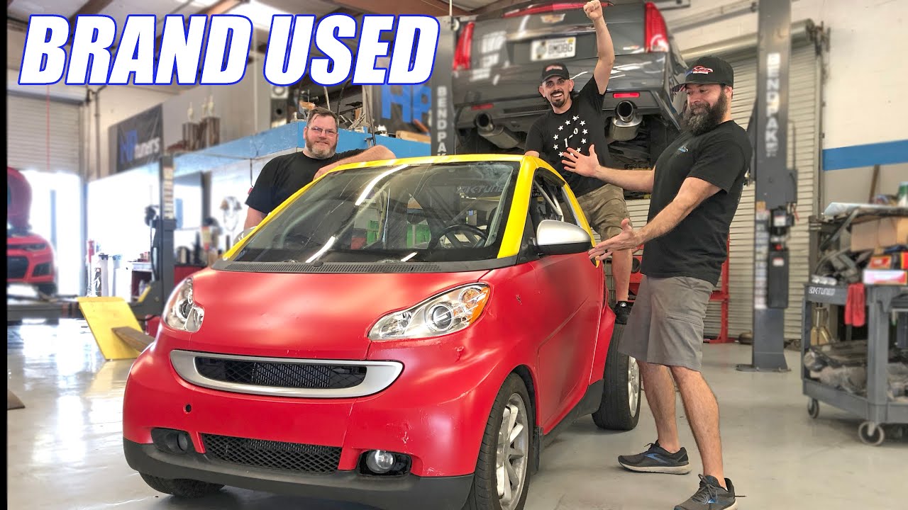Repairing Our Wrecked Turbo K-Swapped SmartCar! +First Rip in Laz's Supercharged Truck