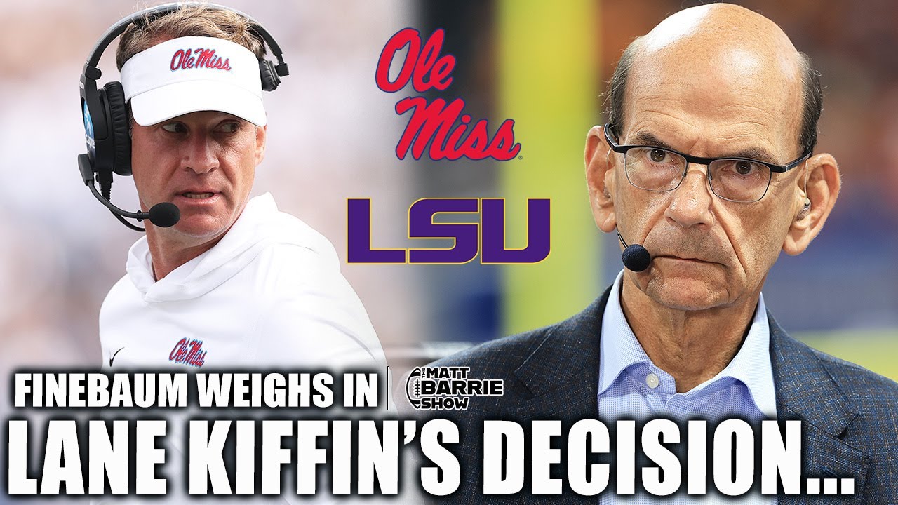 Paul Finebaum o decyzji Lane'a Kiffina: &bdquo;Nie wyobrażam sobie, żeby to się dobrze skończyło&rdquo; 😳 | T...