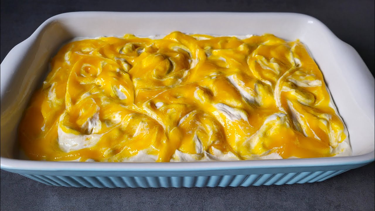 Быстрый персиковый десерт 🍑 Простой персиковый тирамису 😎 Быстрый домашний десерт без выпечки!