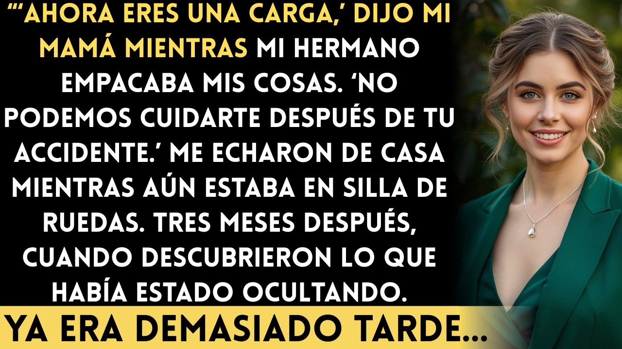 Mi familia me echó de casa después de mi accidente y se arrepintieron cuando salió la verdad...