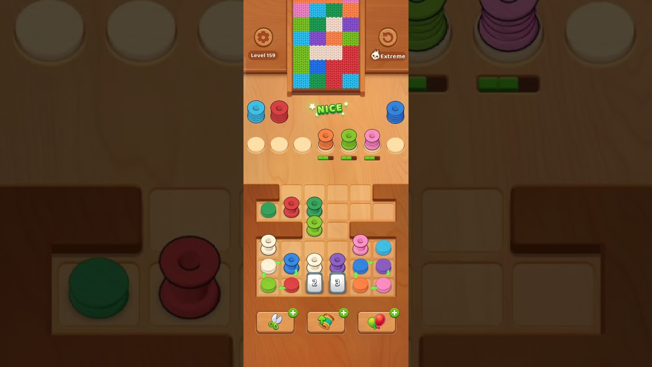Stuck on Level159? Here is the Knit Craze Solution! 🧶.#ytshorts #youtubeshorts #shorts #viral #games