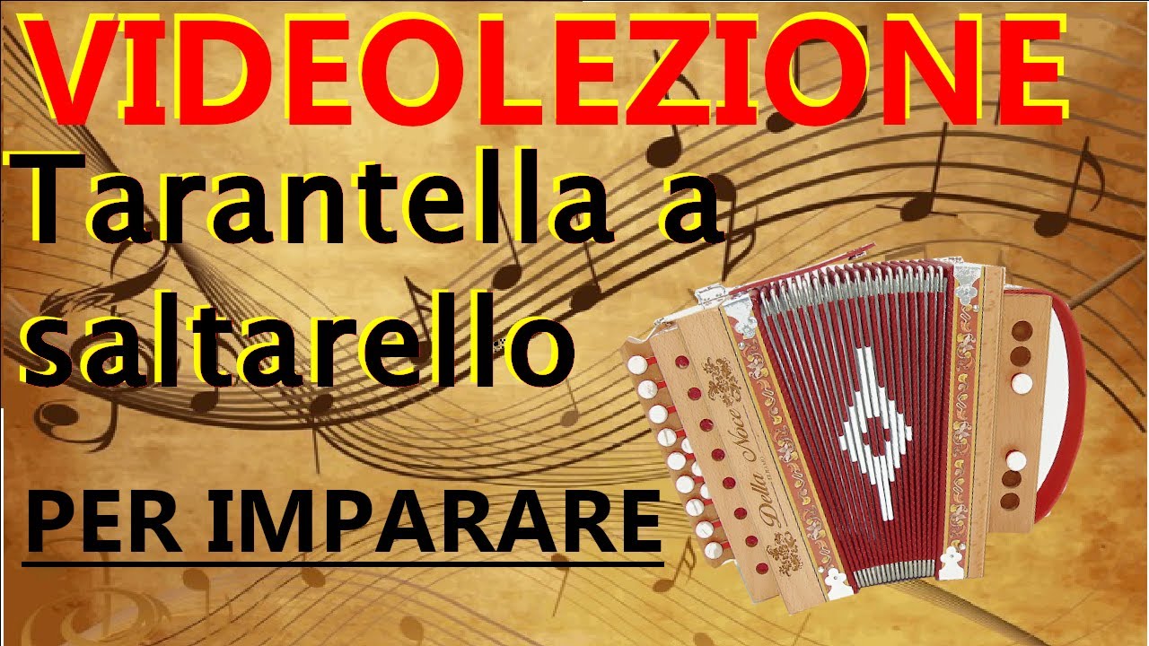 Imparare SUBITO l'organetto: lezione Tarantella Saltellata semplice (imparare velocemente)