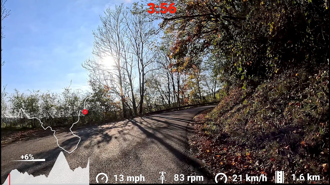 30 minute Autumn Indoor Cycling Fat Burning Workout Saarland Garmin 4K Video