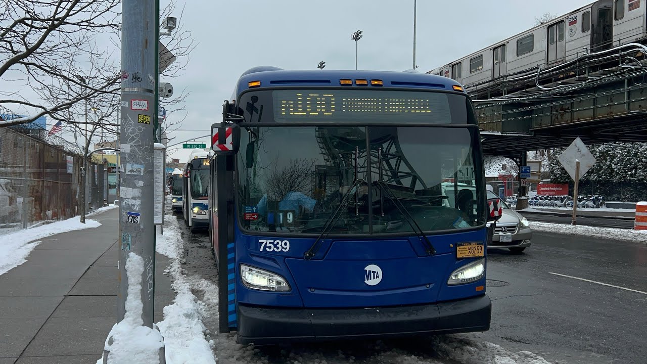 Full Ride on 2018 New Flyer XD40 #7539 on the M100 Bus to Manhattanville W 125 St