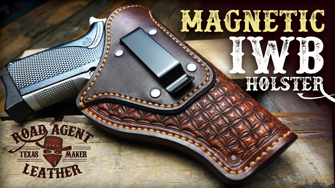 Making a Magnetic IWB Holster Leather Working ASMR