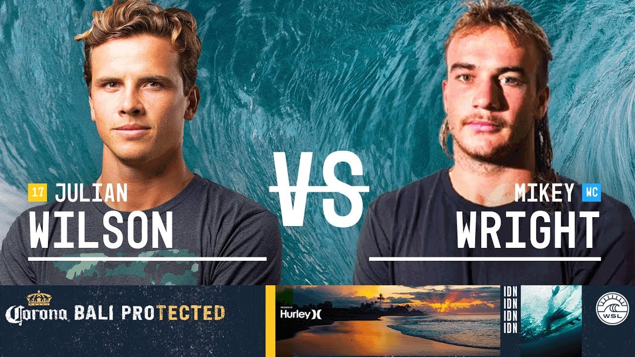 Julian Wilson vs. Mikey Wright - Round Three, Heat 6 - Corona Bali Protected 2018