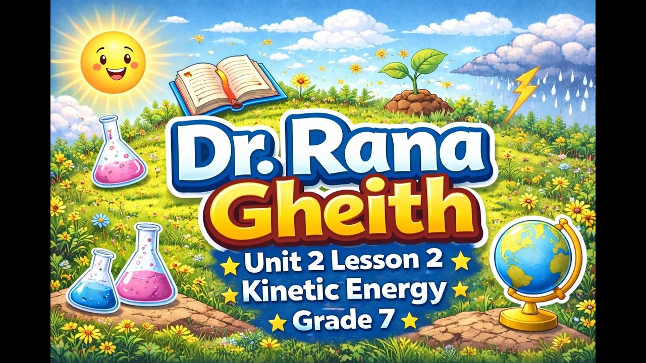 Kinetic Energy  Part 2 for Grade 7 | Unit 2 Lesson 2 | Dr Rana Gheith