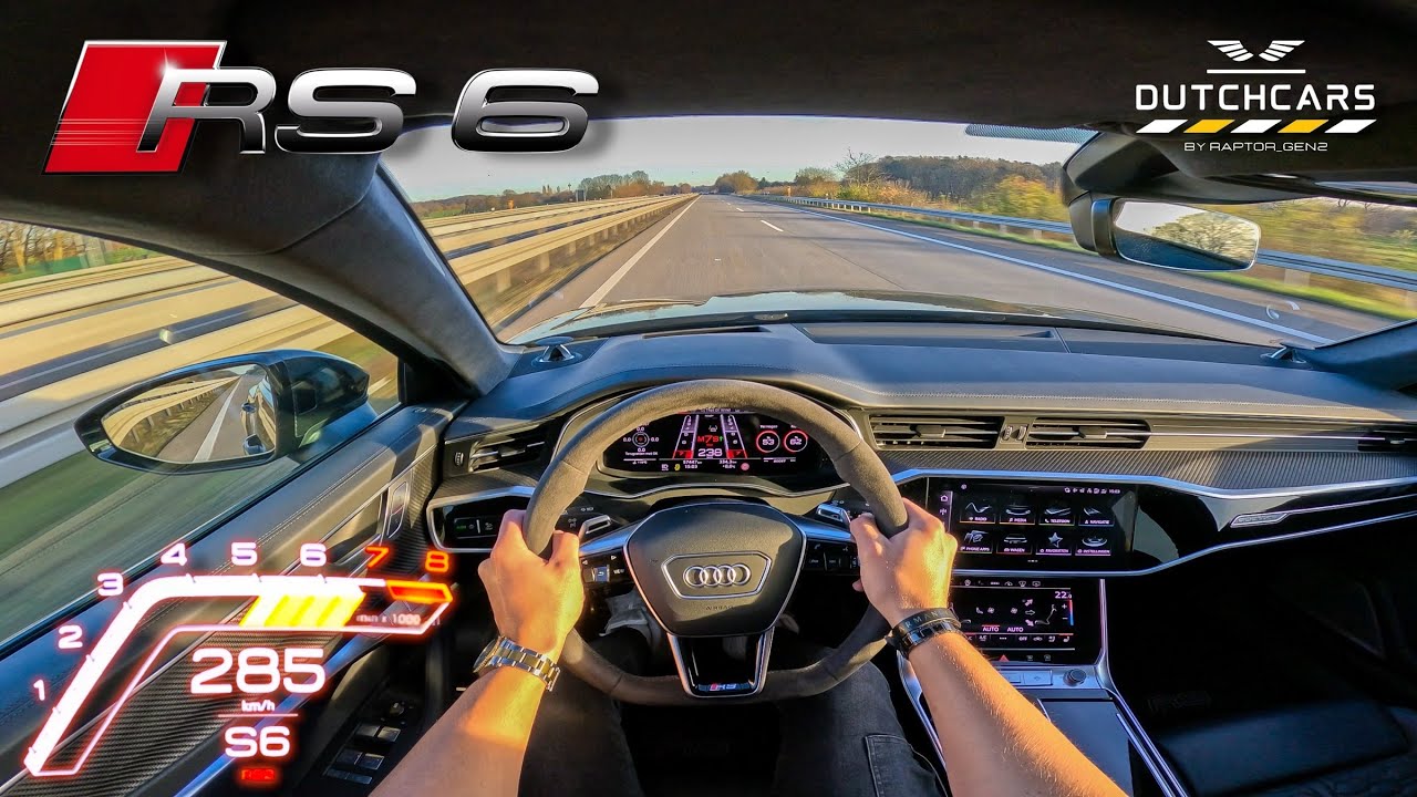 AUDI RS6 C8 // TOP SPEED AUTOBAHN (No speed Limit) 285km/h POV BY DUTCHCARS