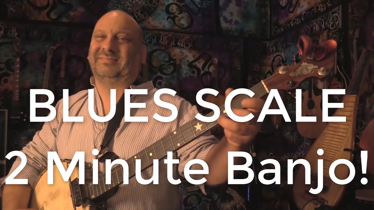Beginner/Intermediate BANJO Lesson: G Blues Scale