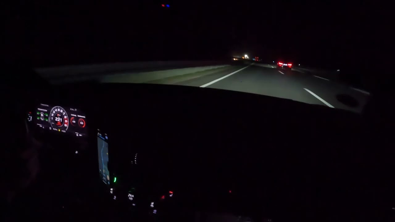 Passenger POV Audi R8 V10 Plus 332 KM/H Autobahn *4K UHD*