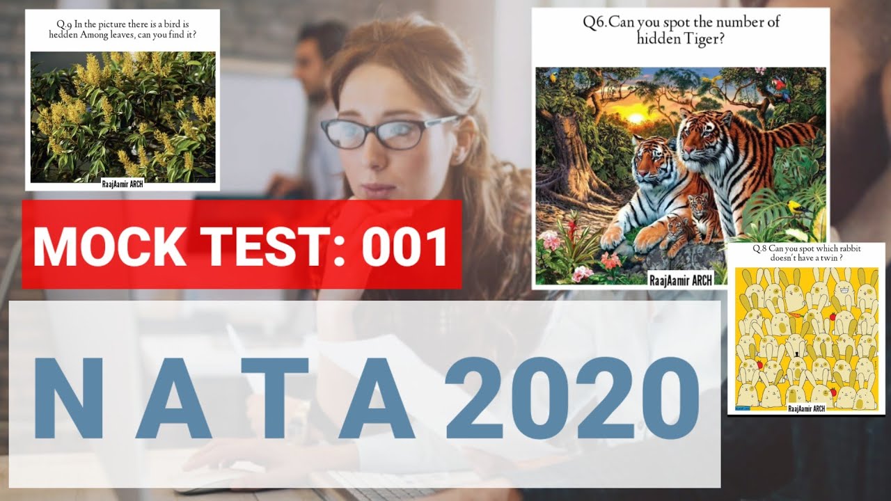 Nata Mock Test | Nata Most Important question | Cognitive skills 2020 | PCQ, MSQ, NAQ, MCQ Nata