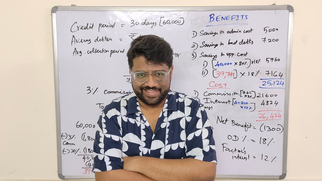 Factoring : Simplified | Working capital management | Financial Management | CA Inter 