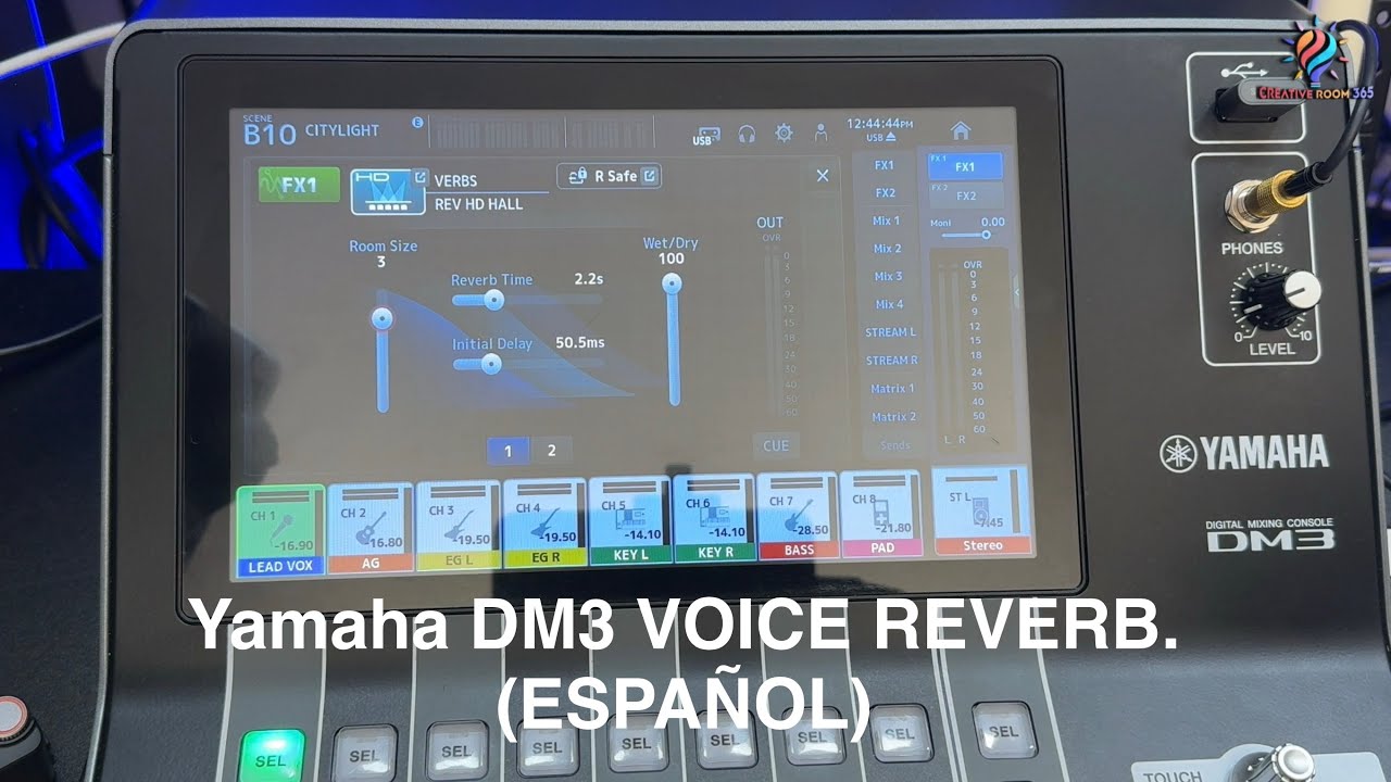 Yamaha DM3 Reverb // Cómo enviar reverberación a tu voz correctamente. (ESPAÑOL)