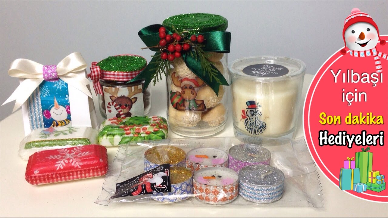 DIY - YILBAŞI İÇİN SON DAKİKA HEDİYELERİ- LAST MINUTE SUPER EASY DIY CHRISTMAS GIFTS