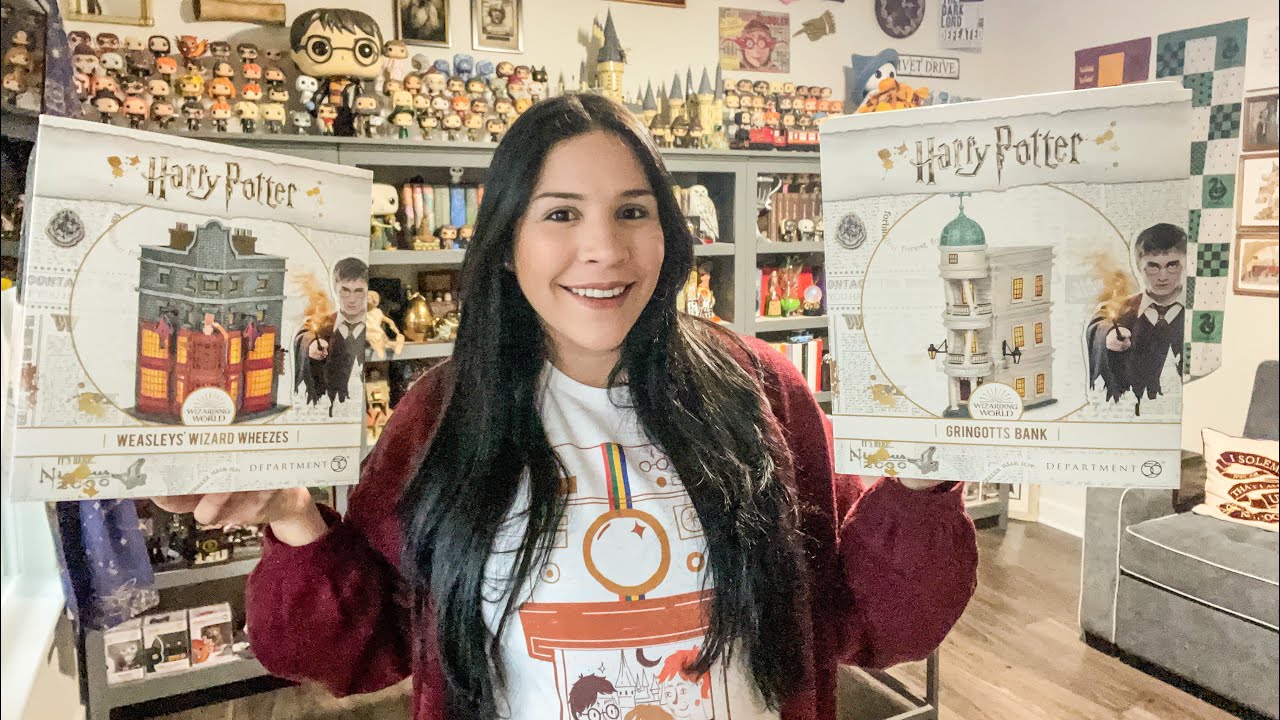 DEPT 56 WEASLEY WIZARD WHEEZES & GRINGOTTS UNBOXING