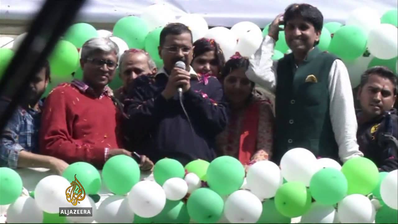 India anti-corruption party wins landslide polls in Delhi