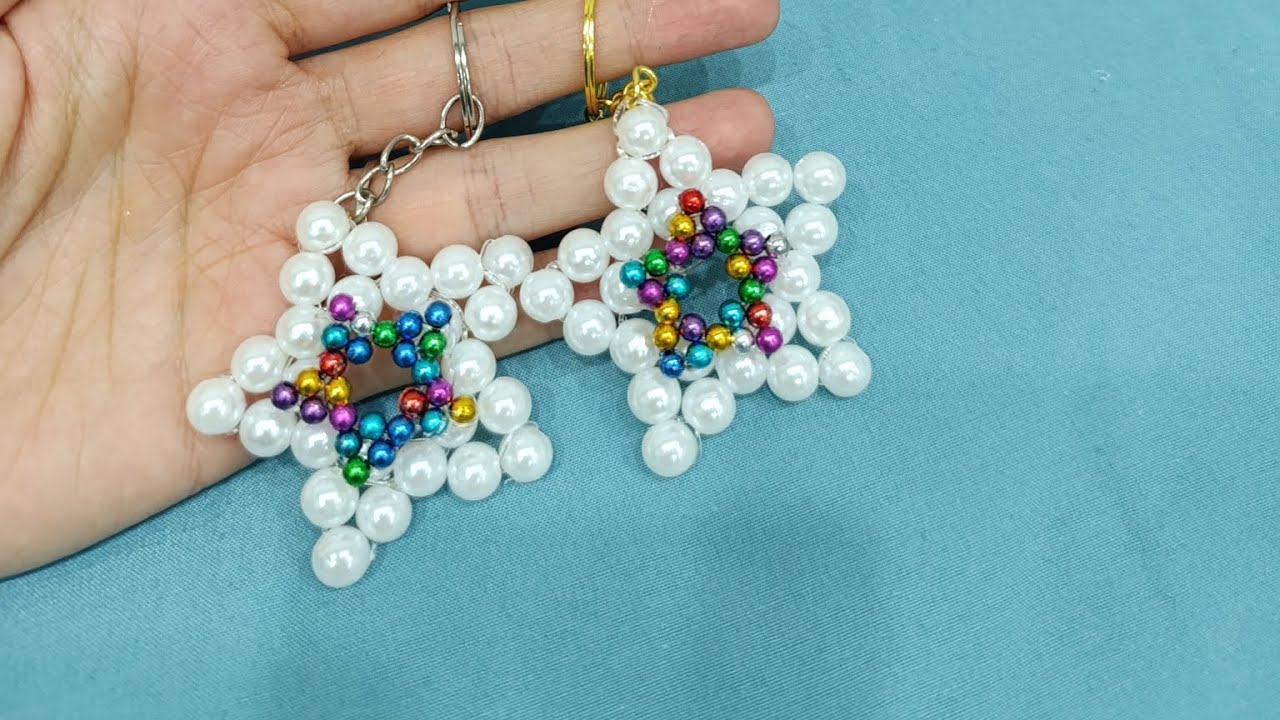 5 dakikada yap/sat Boncuklu yıldız anahtarlık 💰⭐😍💯