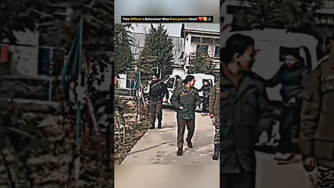 Officer's behaviour won everyone heart 🫡🙏 