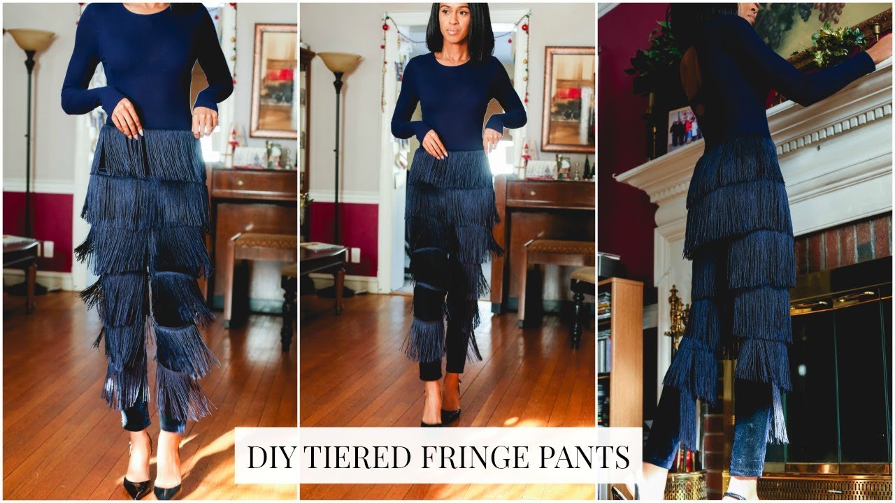 DIY Nasty Gal Lavish Alice inspired Fringe Pants | Kelsley Nicole
