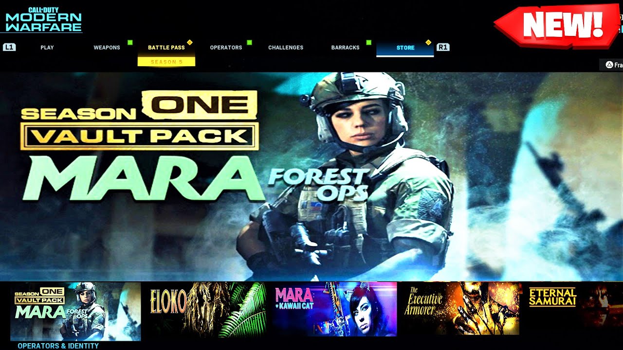 *NEW* MARA FOREST OPS BUNDLE in MODERN WARFARE! ALL NEW SEASON 1 VAULT PACKS in MODERN WARFARE
