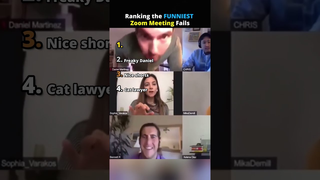 Ranking the FUNNIEST Zoom Meeting Fails
