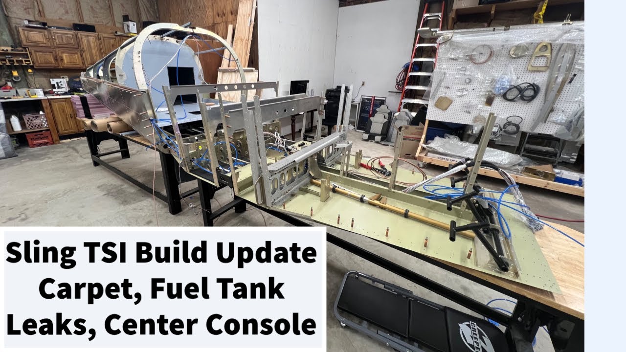 Sling TSI Build Update - Carpet Installation, Fuel Tank Leak, Center Console built and wiring