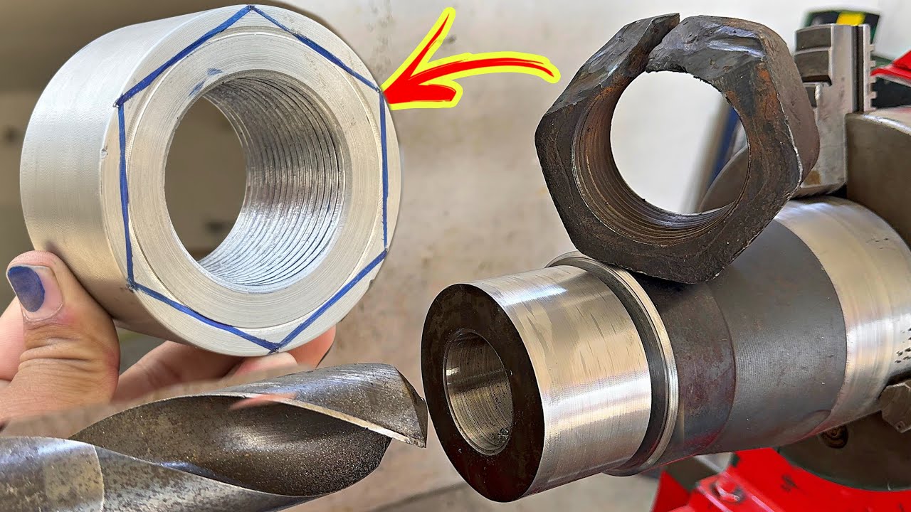 Monumental Process // How Collapsed Nut Cautious Mechanic Creatively Making on Lathe Machine