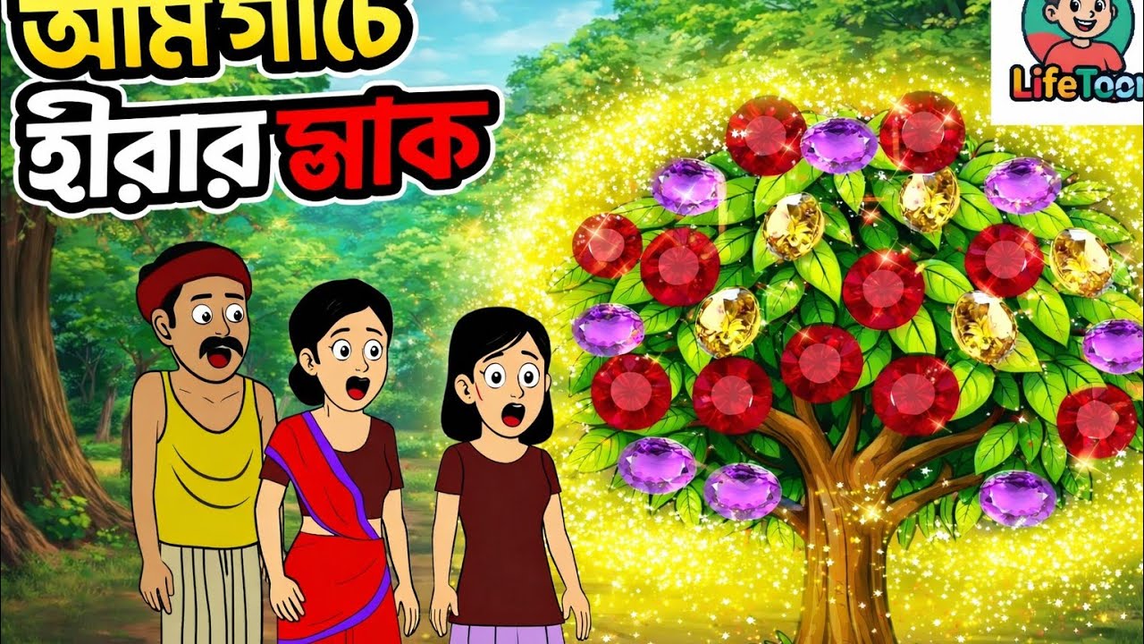 আম গাছে হীরার ঝাঁক 😱 | Magical Mango Tree Cartoon Story | Bangla Cartoon